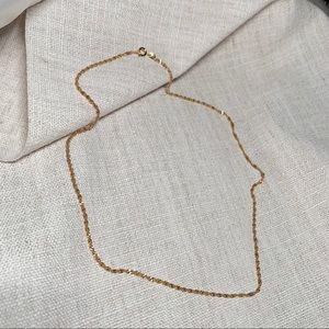 gigi rope chain - gold filled